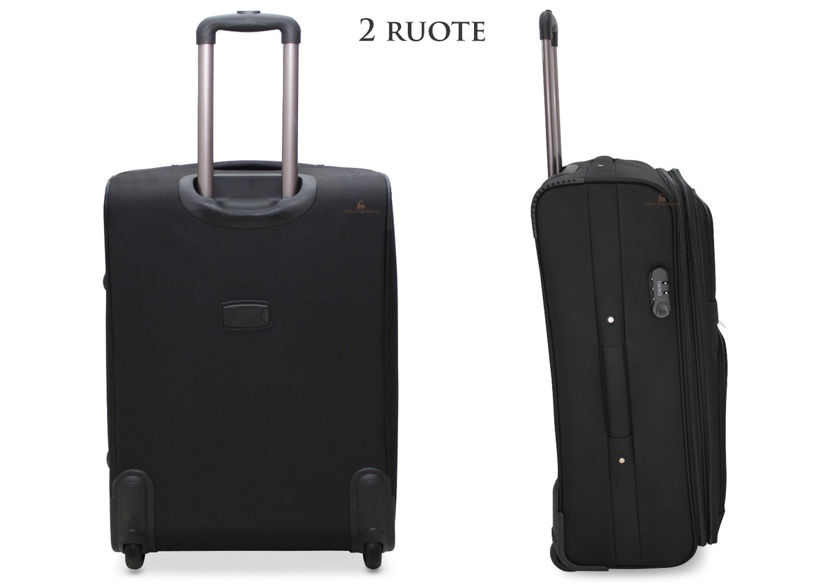 Valigia Set Valigie Trolley ESPANDIBILE IN POLIESTERE CON o