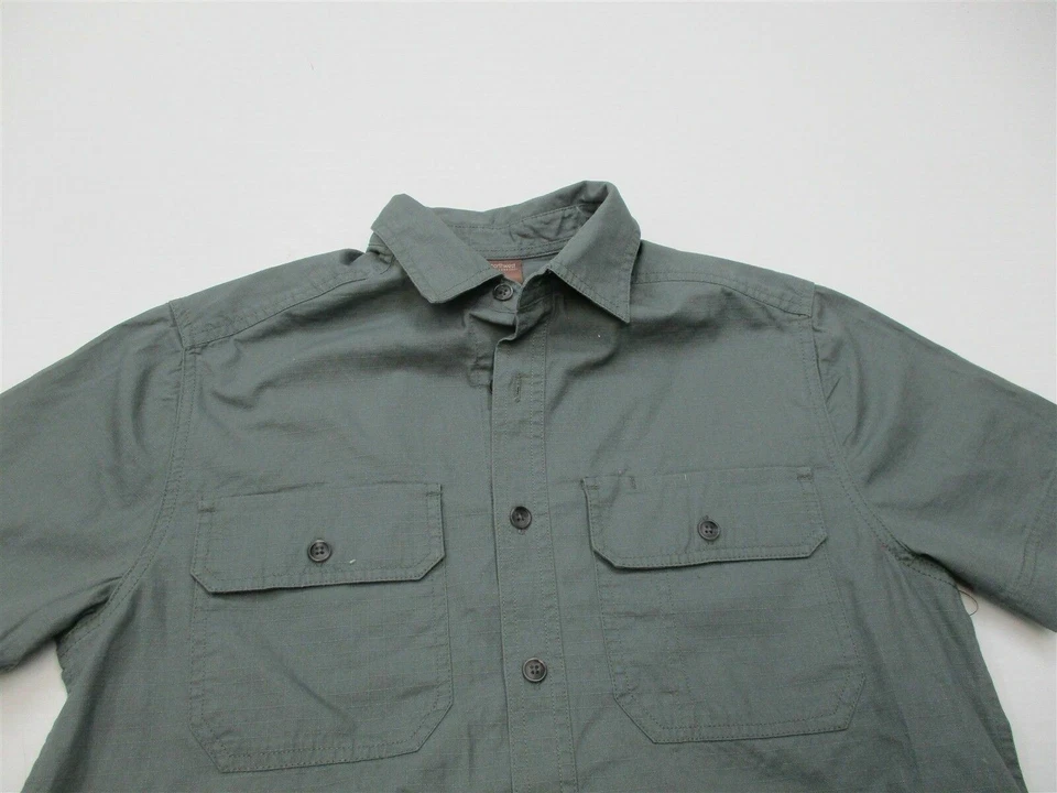 Camisa GREAT NORTHWEST Para Hombre Talla S Algodón Ropa de Día Gris Nueva Foto 2 de 4