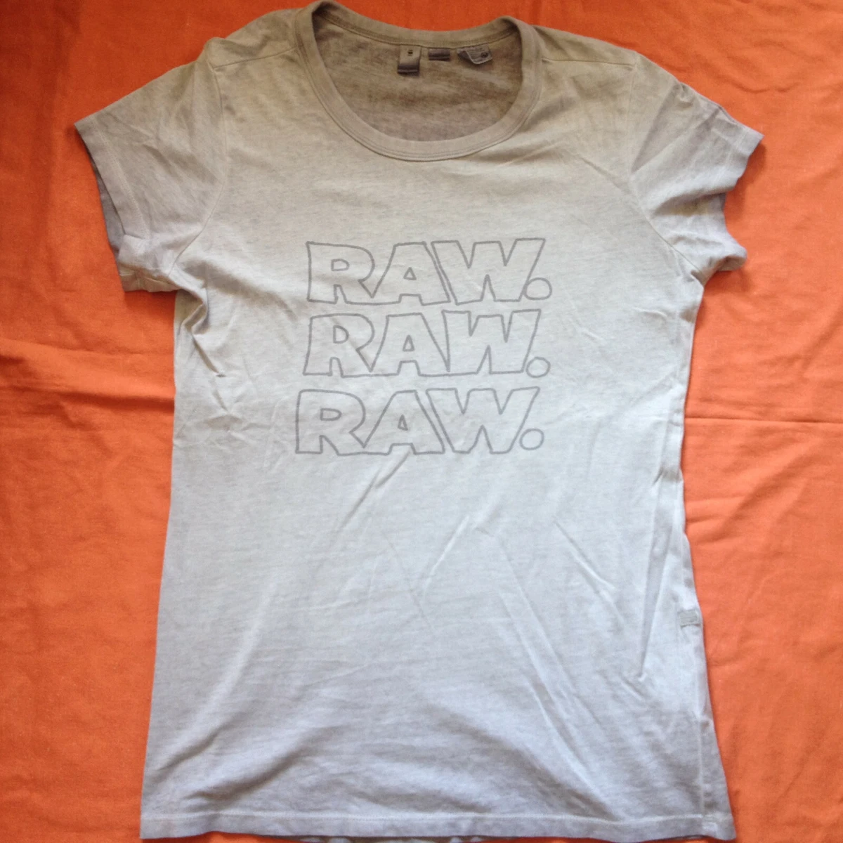 G STAR RAW WOMEN S EPZIN SLIM T SHIRT GRAY LARGE SIZE eBay