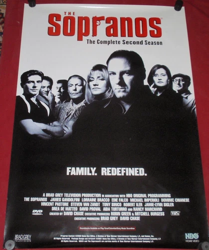 The Sopranos Television Poster 27x39 S/S James Gandalfini Lorraine Bracco  Falco
