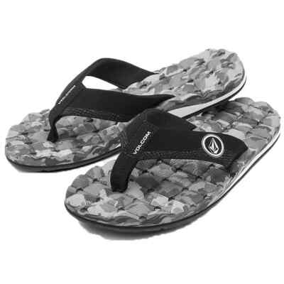 Volcom Men's Recliner Gray Combo Sandals - NEW - Size 9