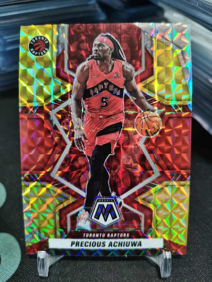 2021-22 Panini Mosaic Precious Achiuwa #123 Choice Red Gold