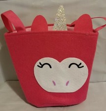 Unicorn Kids Pink Tote Bag 9" x 10"