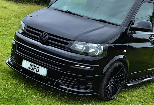 VW T5 TRANSPORTER ALL GLOSS BLACK EDITION SPORTLINE FRONT