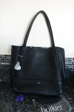 Botkier soho tote bag purse in black genuine leather New with tags