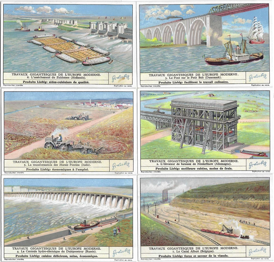 Kaufmannsbilder Liebig  S 1319 Gigantische Werke des modernen Europas - Bild 1 von 1