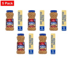 KG Dry Roasted Salted with Sea Salt Peanuts 16 oz - 5 Pack