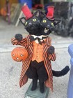 Felix & Tricky Two-Headed Black Cat Halloween Display Figure Bethany Lowe — photo 5