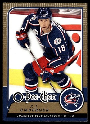 2008-09 O-Pee-Chee #622 R.J. Umberger Columbus Blue Jackets Hockey Card