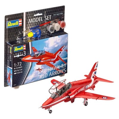 Revell BAe Hawk T.1 Red Arrows RAF Kunstflug Team Modell Set Bausatz 64921