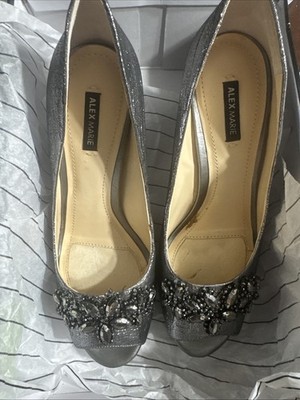 Alex Marie Juliannah Ceylon  with stones Open Toe shoes women With Box