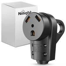 Nilight 30 Amp RV Female Replacement Plug 125 Volt ETL Listed NEMA TT-30R