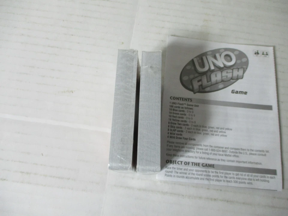 UNO Flash Electronic Card Game Mattel 2007 New in DAMAGED BOX - Image 3 of 4