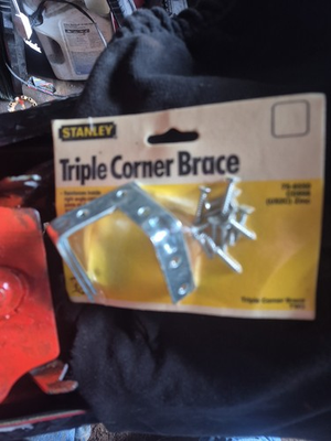 #ad STANLEY 2quot; Triple Corner Brace NEW Old Stock 2 in Pack $10.00