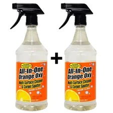 2-Pack All-in-1 Orange Oxy Cleaner Pet, Carpet, Stain Remover, All-Purpose