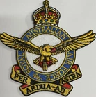 RAAF Crest (Kings Crown)Royal Australian Air Force Embroidered Patch 90mm x 90mm