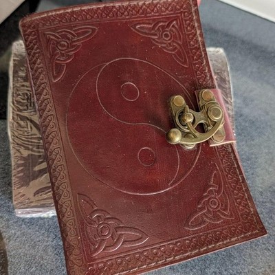 Fantasy Gifts 2887 Yin Yang Journal 5x7 Brown Vintage 2007 Y2K Deadstock
