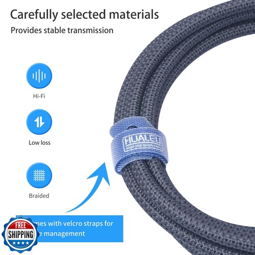 HUALEU 2FT 3Pin XLR Male to 3 Female Y Splitter Cable,XLR Splitter 1 Male to - Picture 5 of 5
