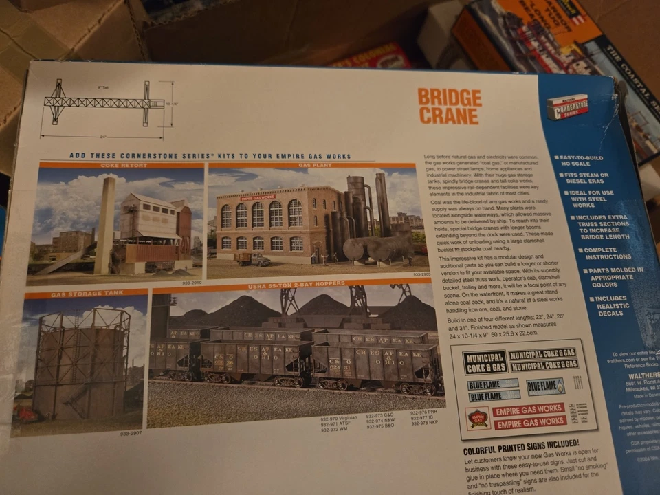 Walthers HO Cornerstone Bridge Crane Model Kit # 933-2906 - Image 3 of 3