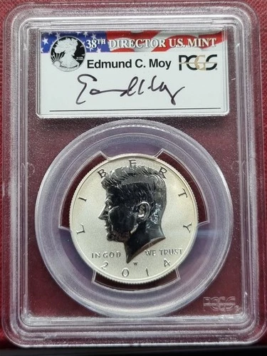 2014 W Proof Kennedy Silver Half Dollar 50c PCGS PR70 REVERSE PROOF First Strike