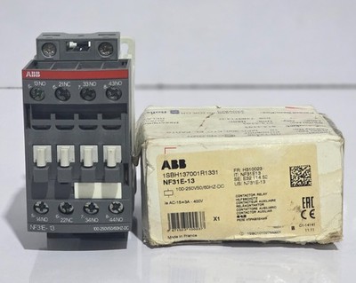 ABB NF31E-13 CONTACTOR RELAY 100-250VDC