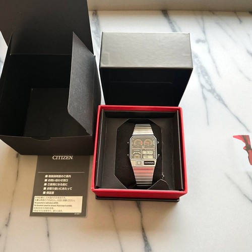 LIMITED black Honda × CITIZEN ANA-DIGI TEMP Prelude Model wrist Watch - Picture 2 of 8