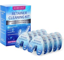 Travel Retainer Cleaner Clear Aligner Cleaner Remove Odors Mint 10 Pcs
