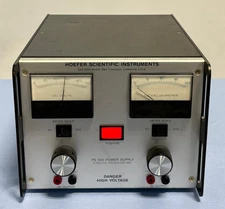 Hoefer Scientific Instruments 0-500 D.C. Volts 0-200 mA Power Supply Part PS 500