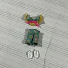 Vintage Liddle Kiddles SLIPSY SLIDDLE Doll OUTFIT Mattel 1960s Shirt Pants HTF