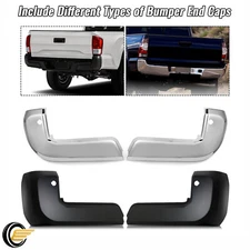For Toyota Tacoma 2016-2023 Chrome/Black Rear Bumper End Cap Left＆Right
