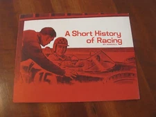 Vintage "A Short History Of Racing" Pamphlet by Kendall