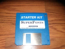 Superfonts Commodore Amiga on 3.5" disk