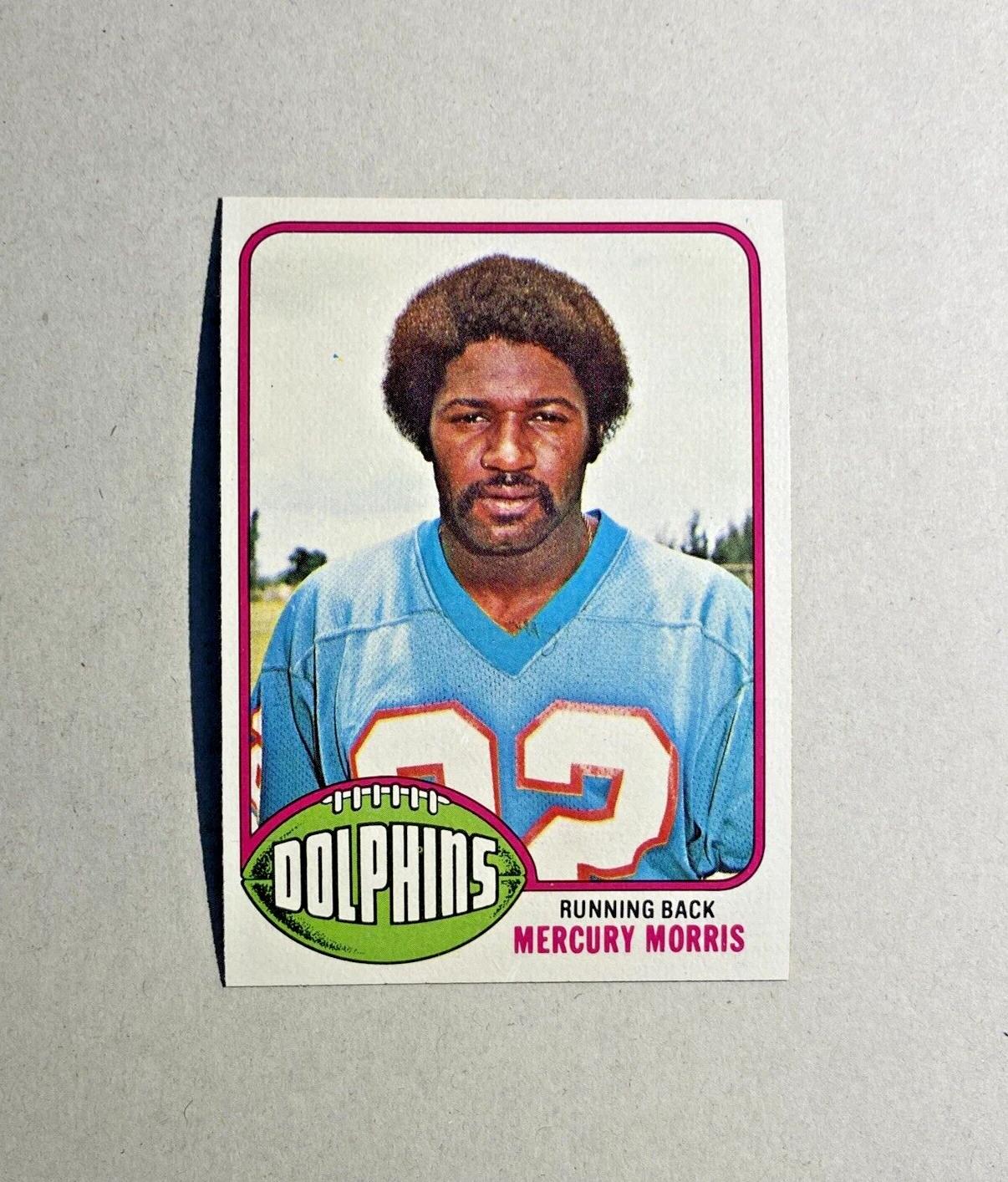 Mercury Morris trading card
