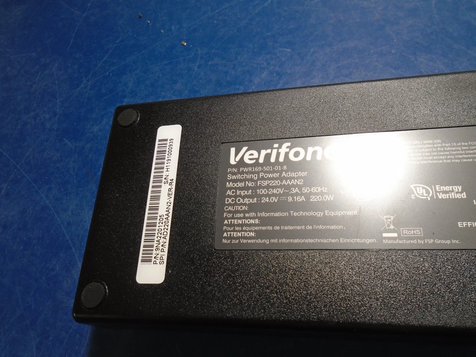 New Verifone FSP FSP220-AAAN2 220W Power Adapter with cables for Ruby 2 Ruby Ci - Image 2 of 4