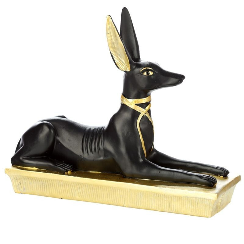 Anubis statue dieu égyptien grande sculpture GM décorative noire