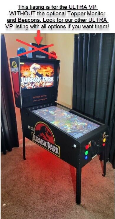 Virtual Pinball Machine, 49 4K-LCD Screen, 300+ Games