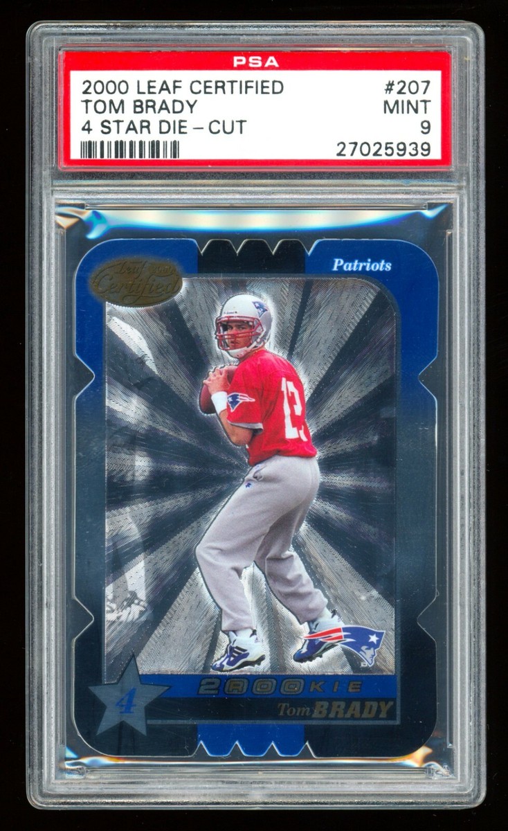 2000 Leaf Certified TOM BRADY #28/1500 Die-Cut Rookie SP