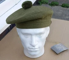 Scottish Tam O Shanter Hat Military Bonnet Highlander Tam Scott's Hat Wool Beret