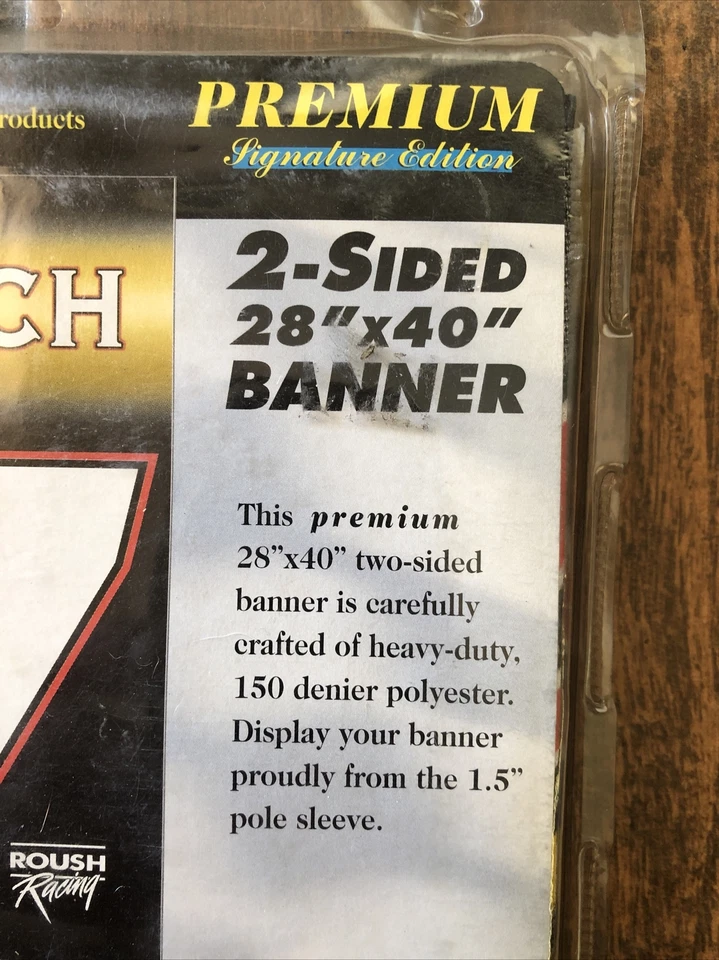 NASCAR #97 Kurt Busch RACING - 2-SIDE Premium BANNER - 28" x 40" - Image 3 of 3