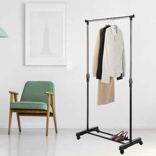 Clothes Garment Coat Hanger Rack Organizer Hat Hook Stand Shoes Storage Metal - Picture 9 of 9