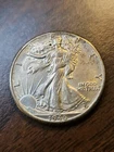 1945 D Walking Liberty Silver Half Dollar