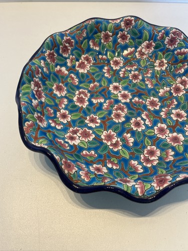 Assiette Creuse Émaux Longwy Décor Floral ( Cassé) - Photo 11/16
