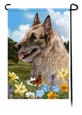 Belgian Laekenois Summer Flowers Garden Flag