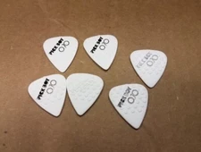Lot Of 6 - PICKBOY Ceramic Guitar Picks White 0.70mm Grip soft Plectrum