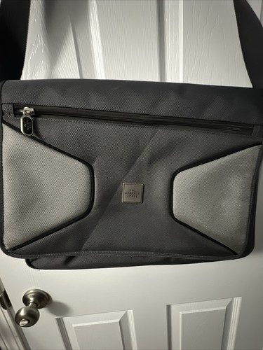 The Sharper Image Laptop Computer Aktentasche Reise Schultertasche grau GR26 - Bild 2 von 9