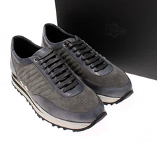 Di Bianco NWB The Daytona Leather & Suede Sneakers Size 9 US In Gray Leather