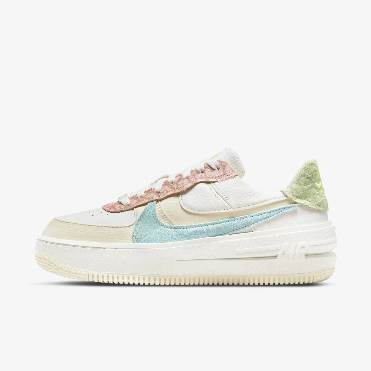 Nike WMNS AF1 Lo Plt.af.orm DX2671 100 Women Casual Shoes Sail