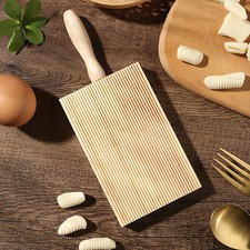 DIY Wood Macaroni Board Household Pasta Gnocchi Maker Kitchen Supplies