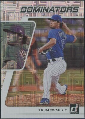 2021 Donruss Yu Darvish Dominators Insert Vector Parallel Cubs Padres