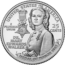 2024 P Dr. Mary Edwards Walker American Women Series Quarter "BU"!